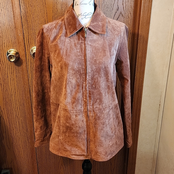 Coldwater Creek Jackets & Blazers - Coldwater Creek Leather Jacket size Meduim